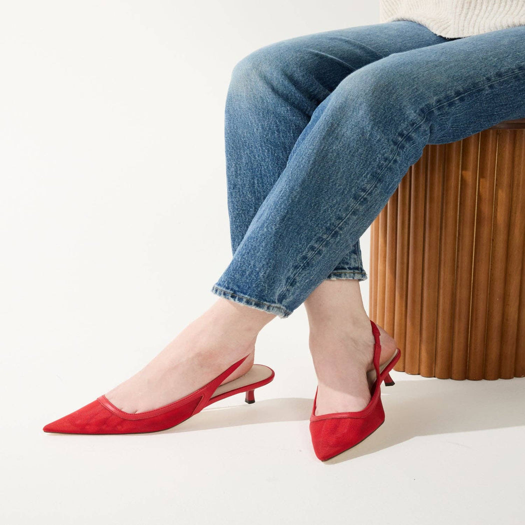 DELILAH IN RED MESH | RED