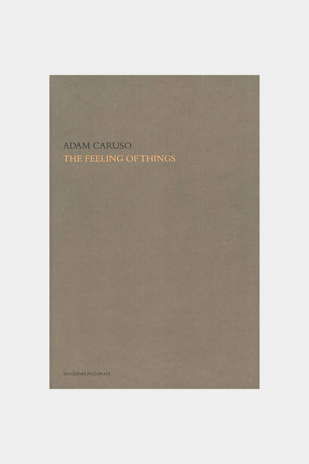 The Feeling of Things By Adam Caruso