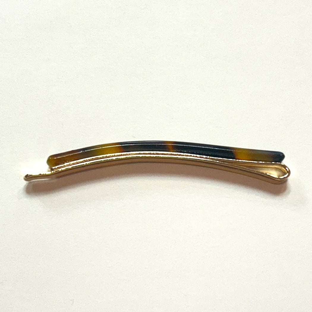 French Tortoise Bobby Pins- by pair: White Tokyo