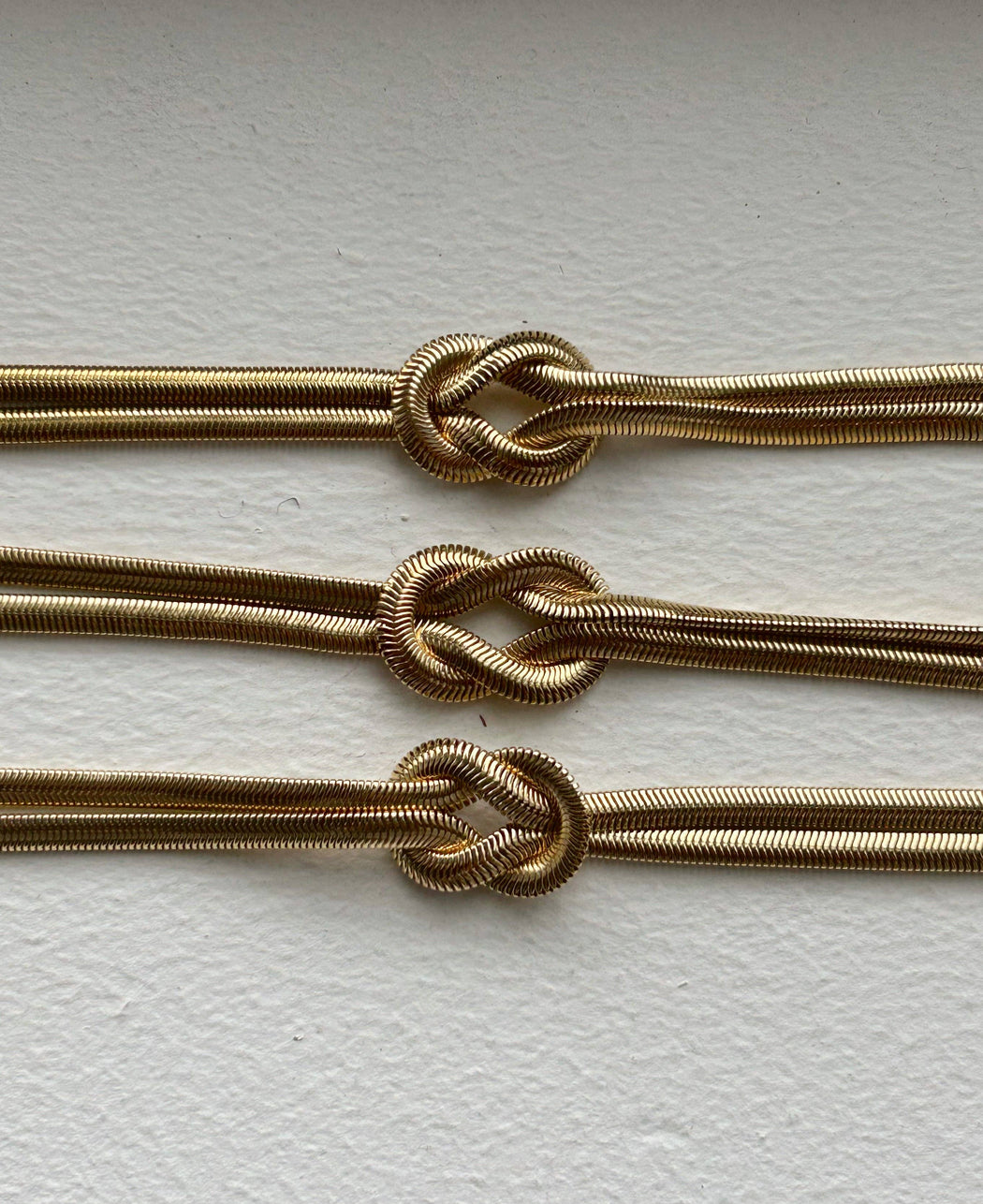 Margot Necklace | Gold Snake Chain Knot Necklace
