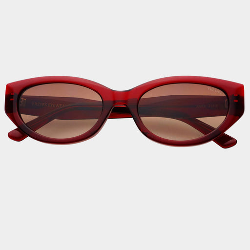Ameli Acetate Cat-Eye Sunglasses: Red