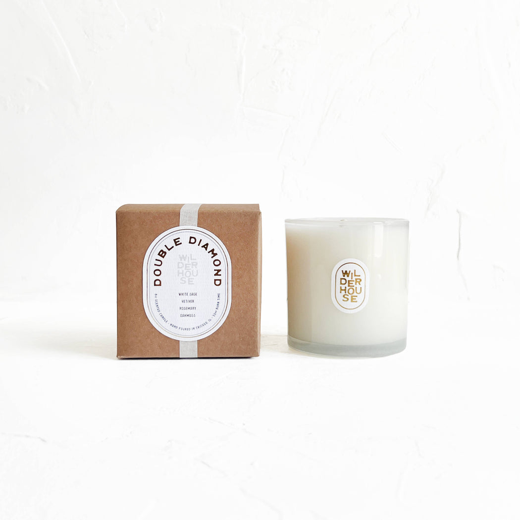 Double Diamond Candle