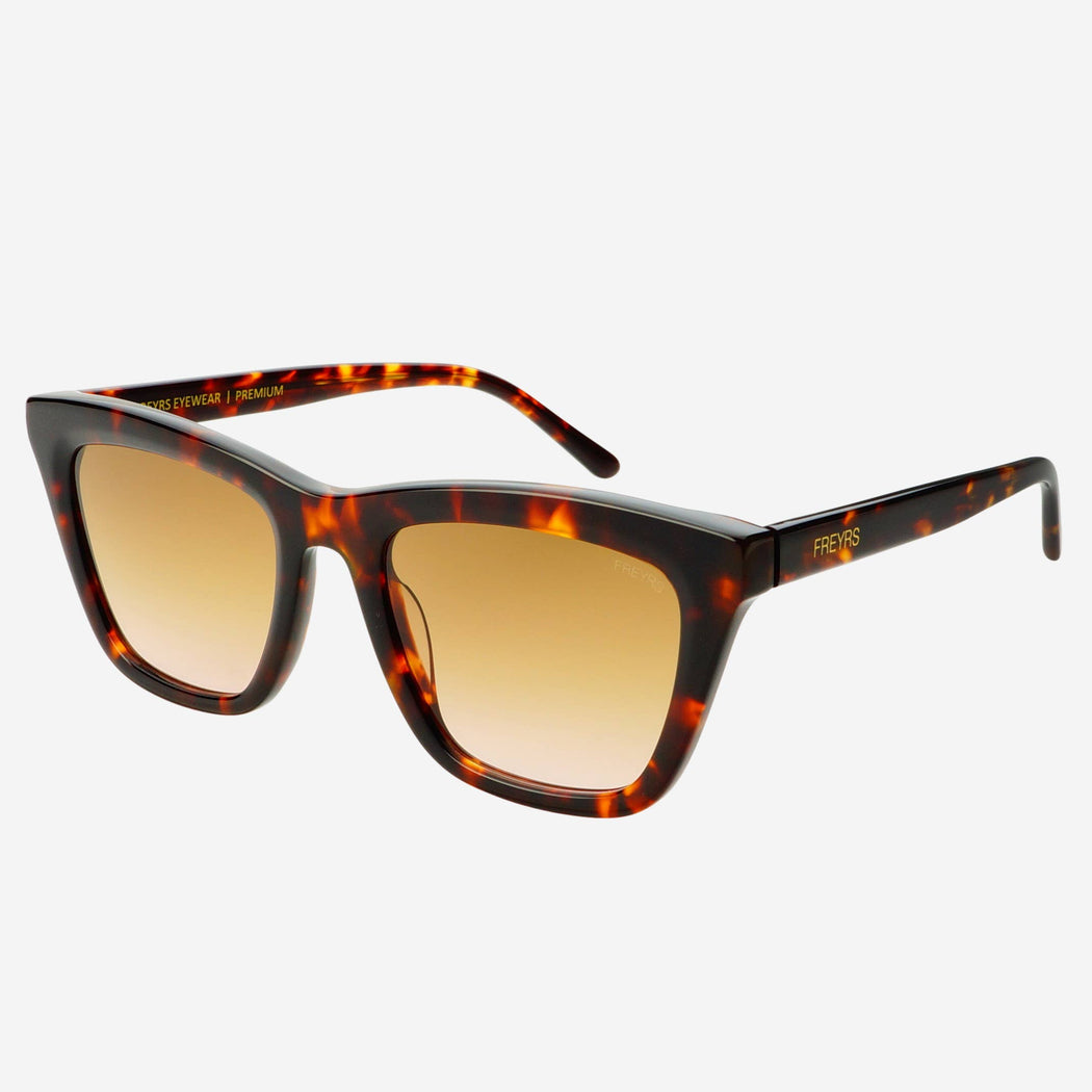 Lucy Acetate Womens Cat Eye Sunglasses : Brown Tortoise
