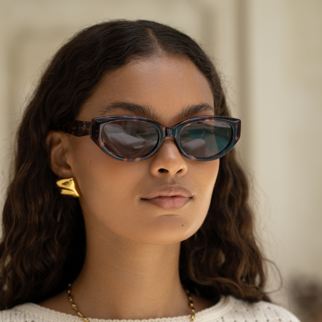 Ameli Acetate Cat-Eye Sunglasses  : Tortoise