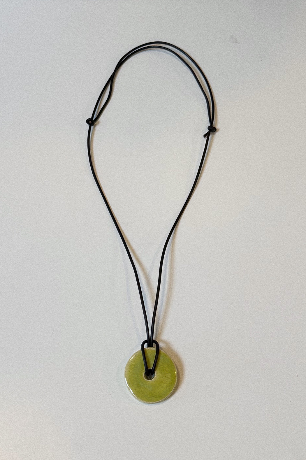 Disc Ceramic Necklace | Citrus
