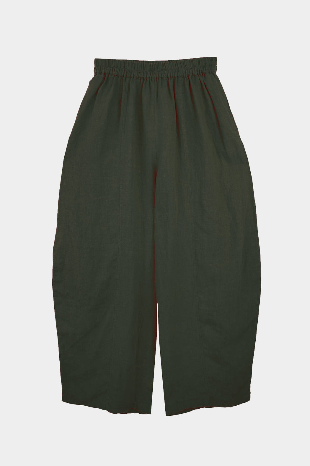 BASIC LINEN TROUSER | DARK FOREST