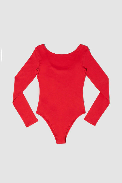 REVERSIBLE SCOOP NECK BODYSUIT | RUBY