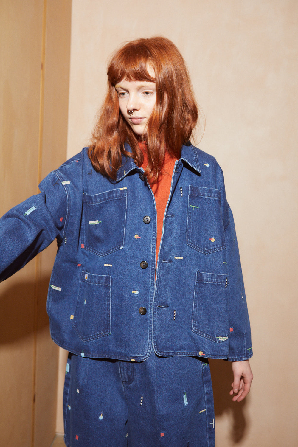 L. F. MARKEY | CARSON CHORE COAT | PUZZLE EMBROIDERY | HAZEL & ROSE | MINNEAPOLIS