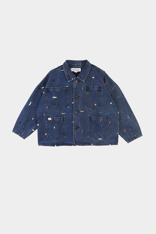 L. F. MARKEY | CARSON CHORE COAT | PUZZLE EMBROIDERY | HAZEL & ROSE | MINNEAPOLIS