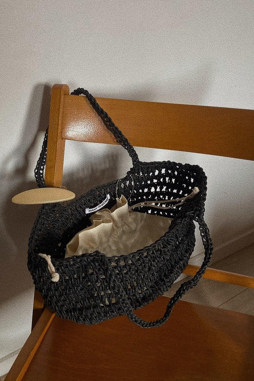 Many Rhizomes | WAXED CITY BASKET | BLACK | Hazel & Rose | Minneapolis