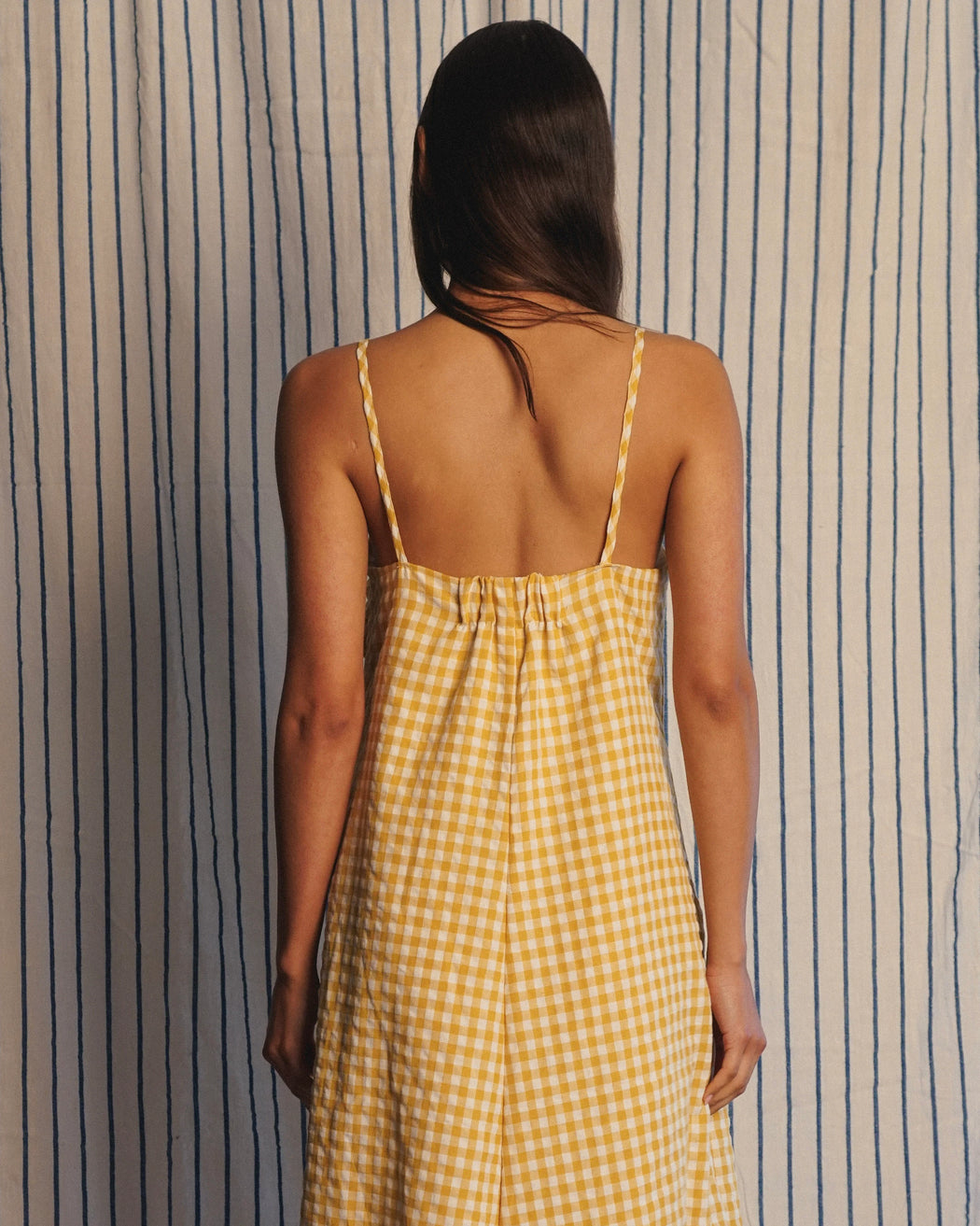 WAVE DRAPED SHEATH DRESS | BUTTER YELLOW