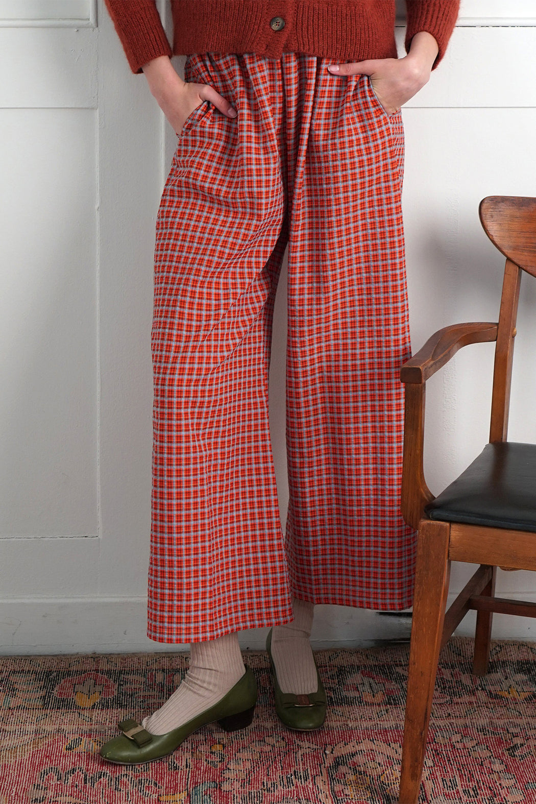 ORGANDY PLAID SUNDAY PANT