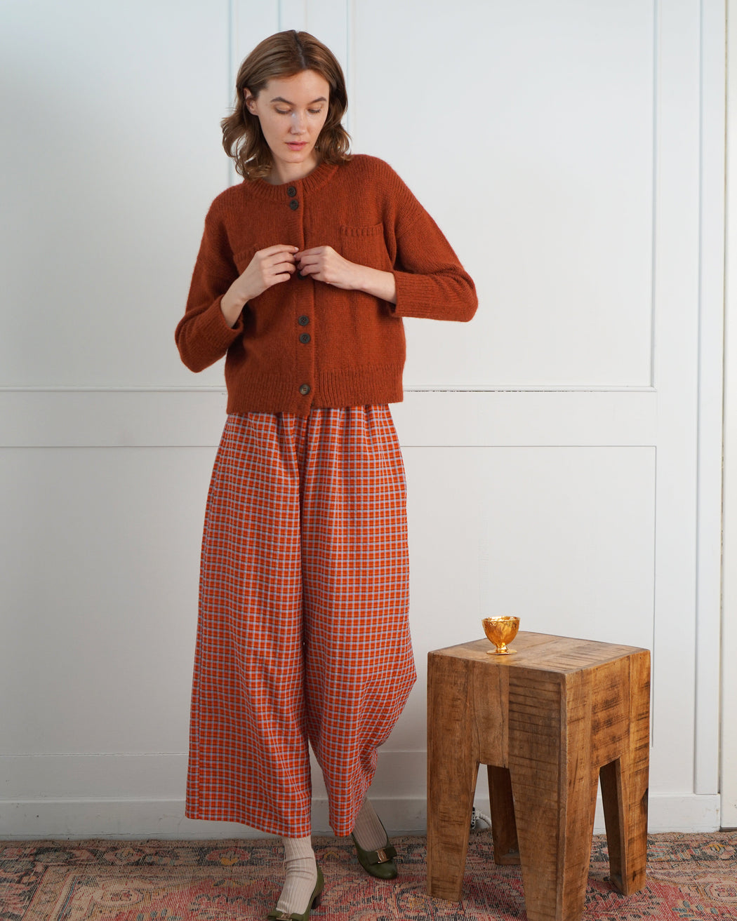 ORGANDY PLAID SUNDAY PANT
