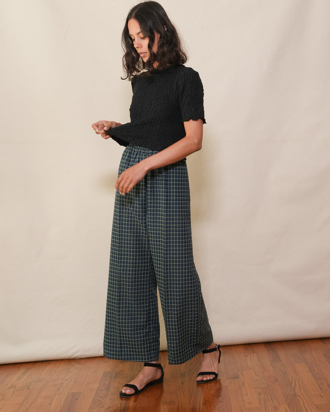 PLAID SUNDAY PANT | Olive Multi