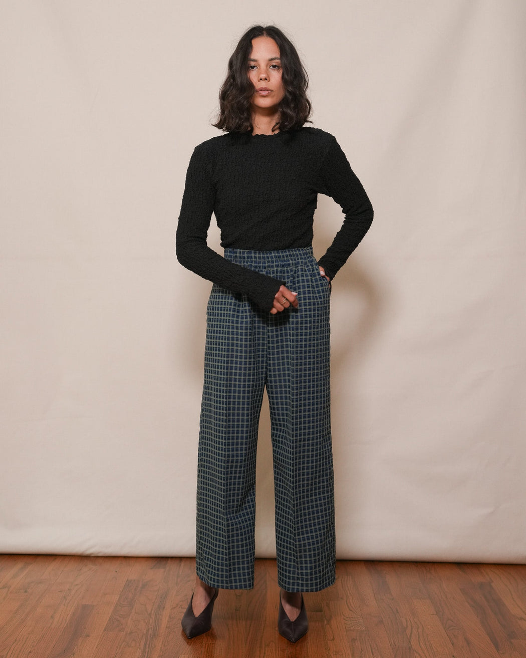 PLAID SUNDAY PANT | Olive Multi