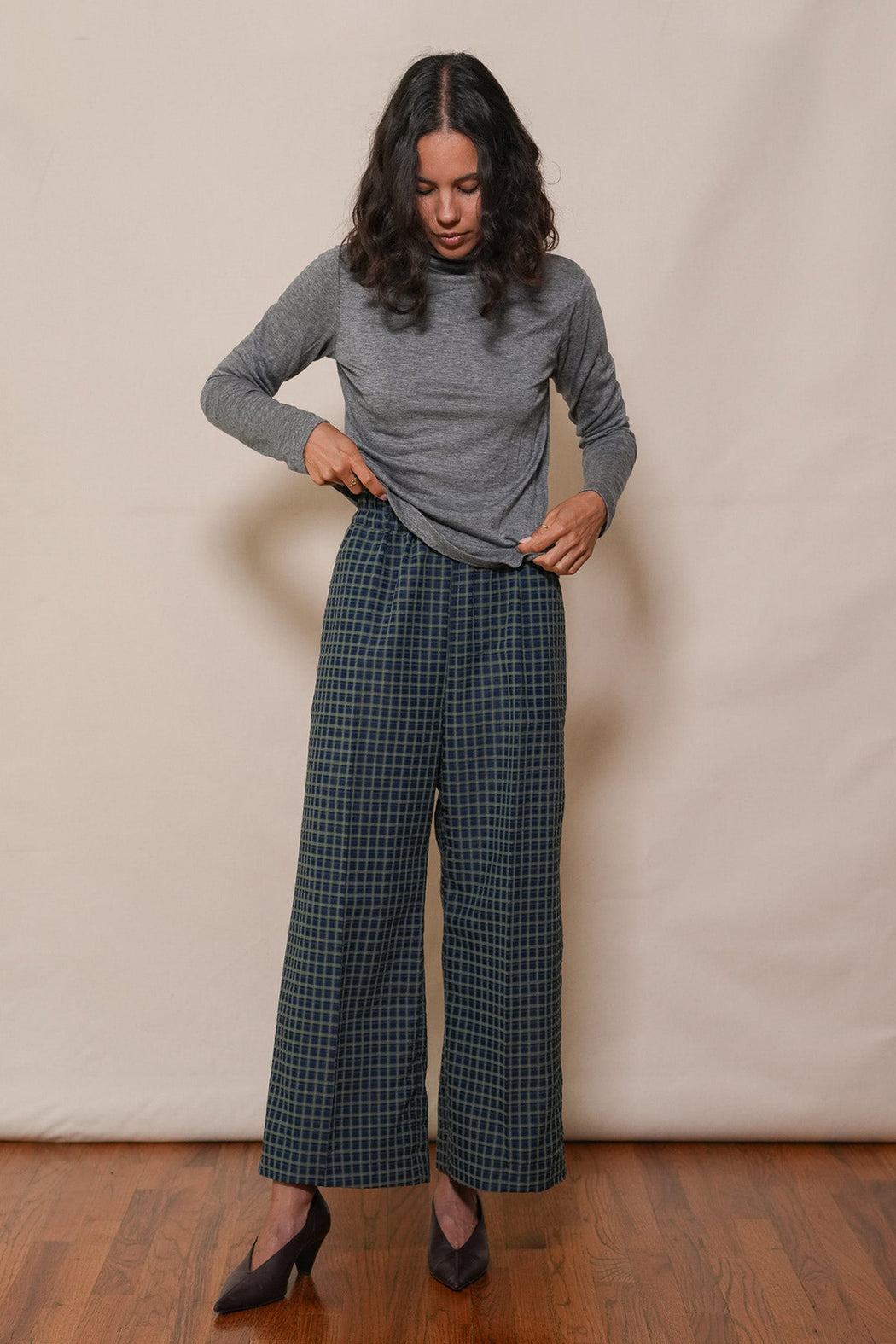 Proche | PLAID SUNDAY PANT | Olive Multi | Minneapolis | Hazel & Rose