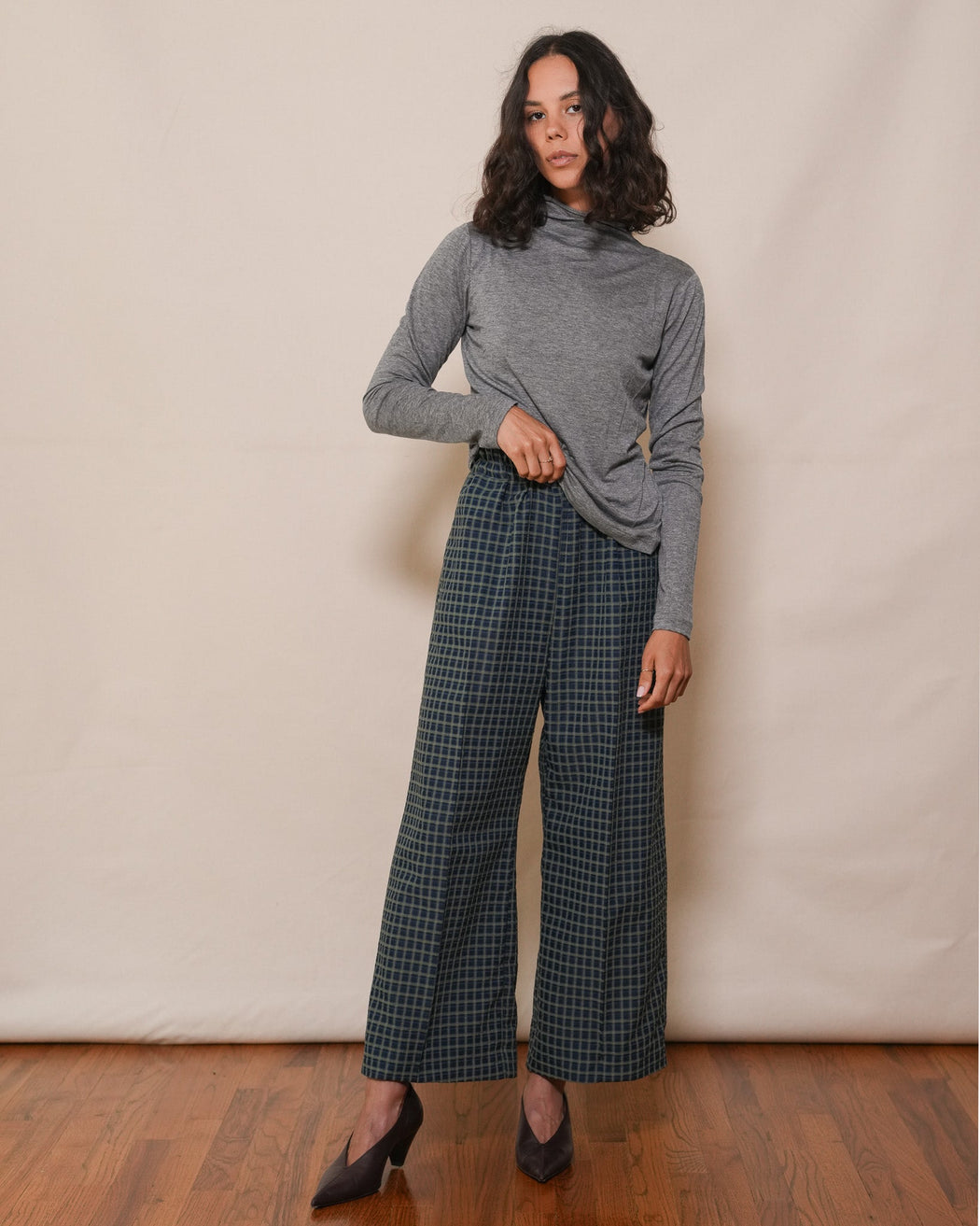 PLAID SUNDAY PANT | Olive Multi