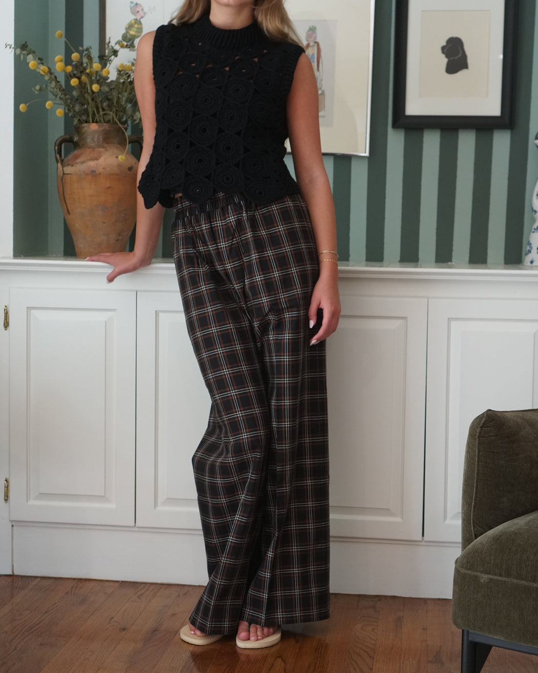 PLAID SUNDAY PANT