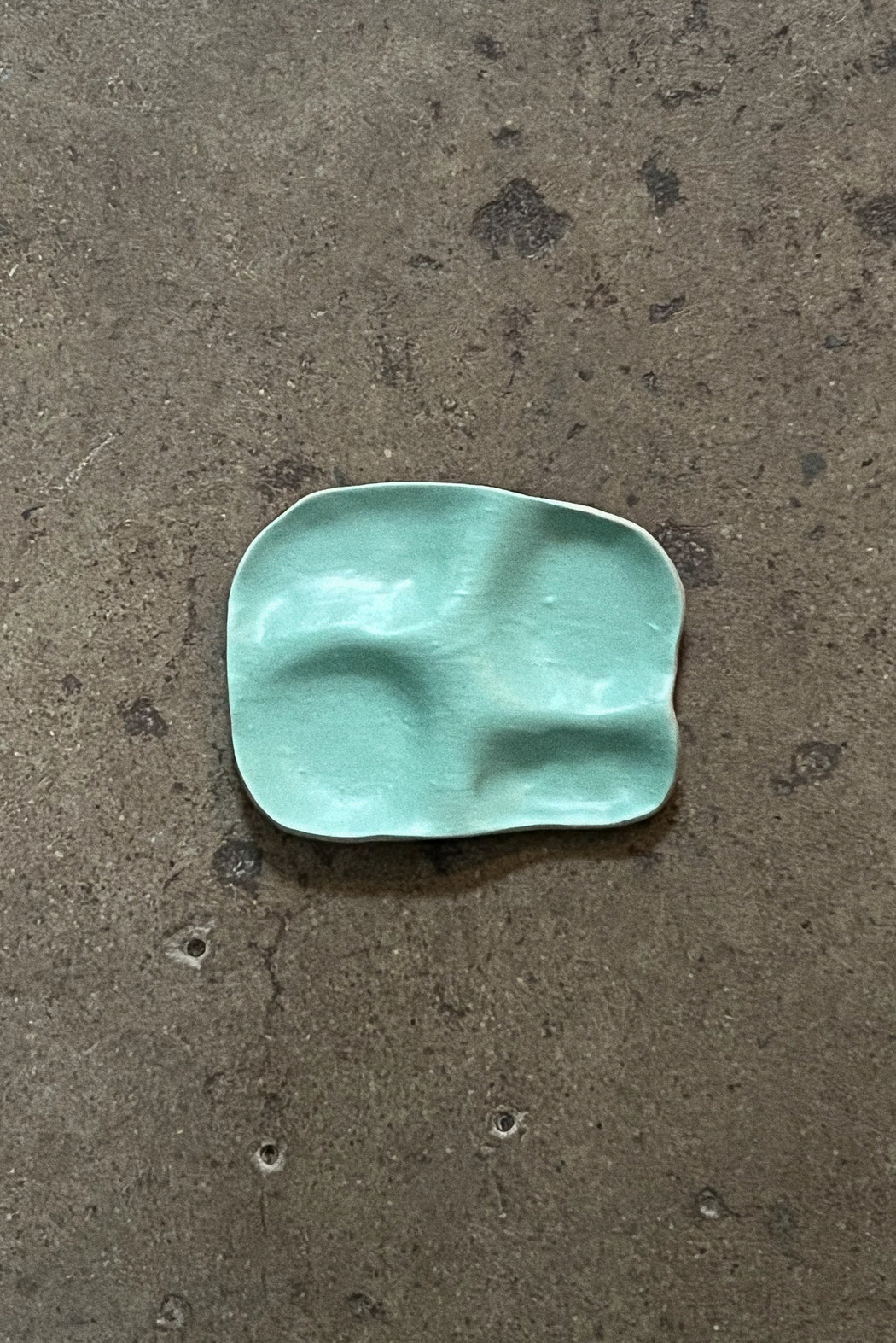 Ceramic Snack Plate | Seafoam