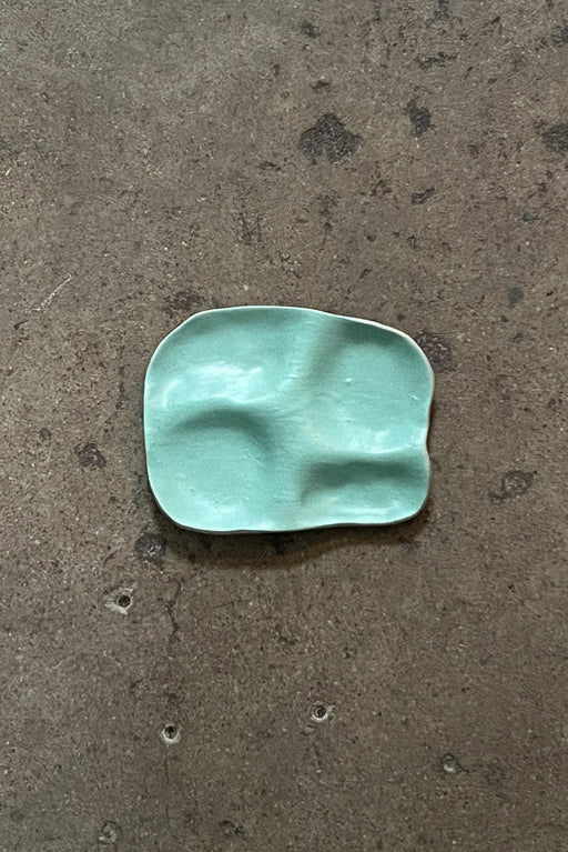 Ceramic Snack Plate | Seafoam