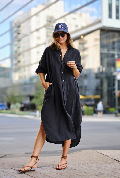 MAMENE | Florence Shirt Dress | Black | Plus Size | Minneapolis | Minnesota