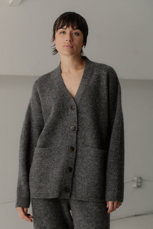 Bare Knitwear | Alpaca Harvest Cardigan | Ash | Hazel & Rose | Minneapolis