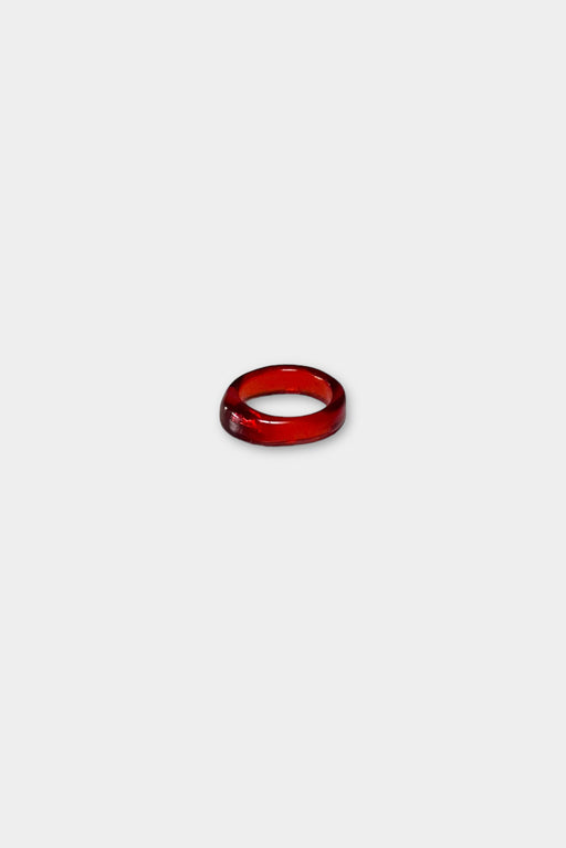 Wave Glass Ring | Red