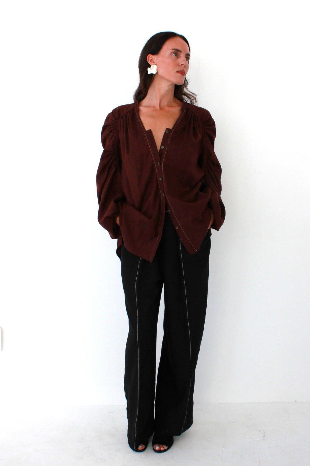 Shell Sleeve Button Up Shirt | Softest Flannel