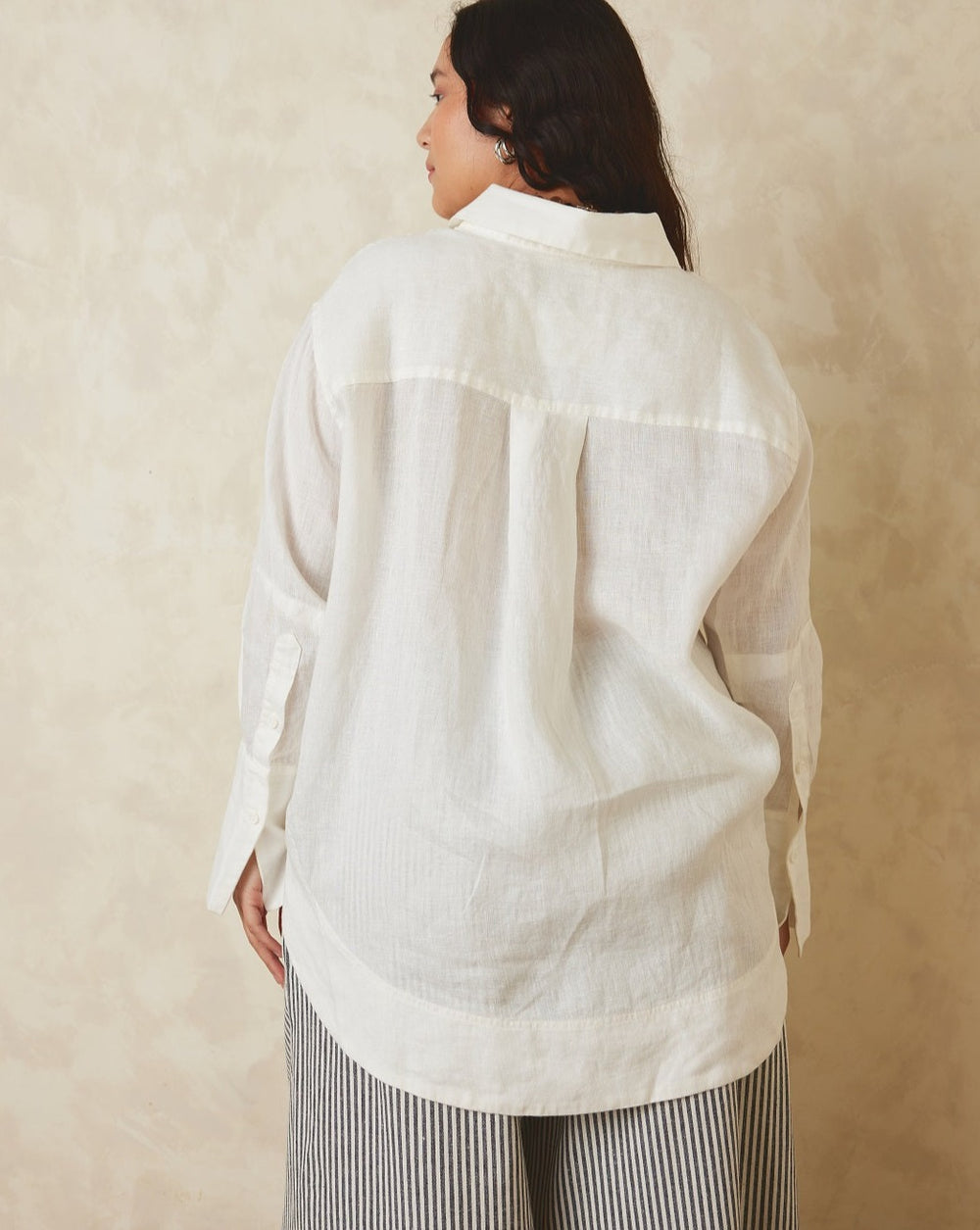 SIGNATURE LINEN SHIRT | WHITE