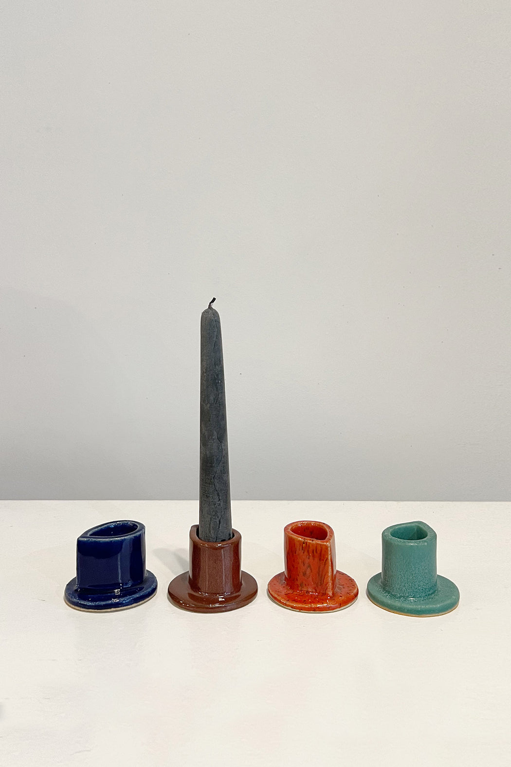 Stoneware Candle Holders