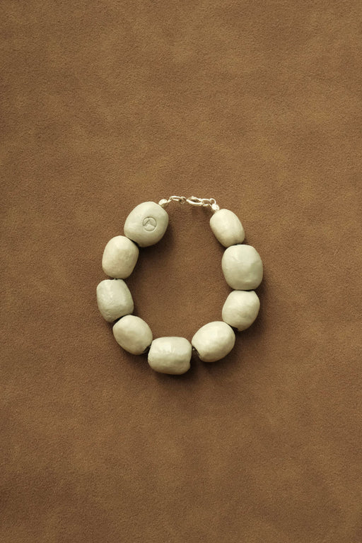 Kalamata Beaded Porcelain Bracelet | Sand