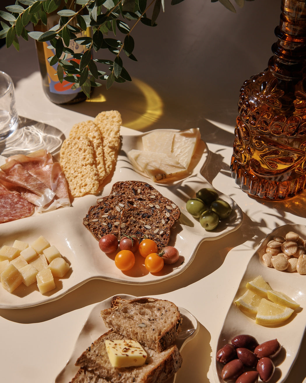 Large Girl Dinner Ceramic Cheese & Charcuterie Platter