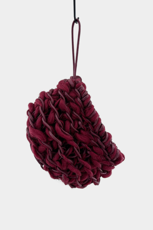 Maia Clutch | Wine Cotton & Mohair