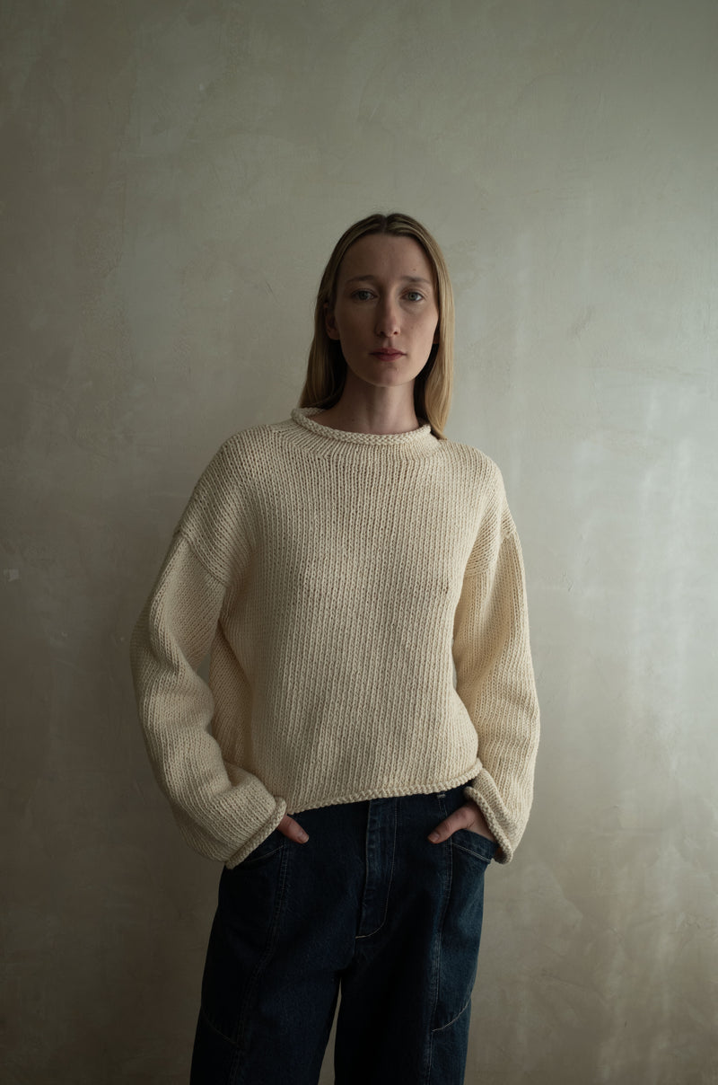 SHAINA MOTE | LAZLO SWEATER | NATURAL | HAZEL & ROSE | MINNEAPOLIS