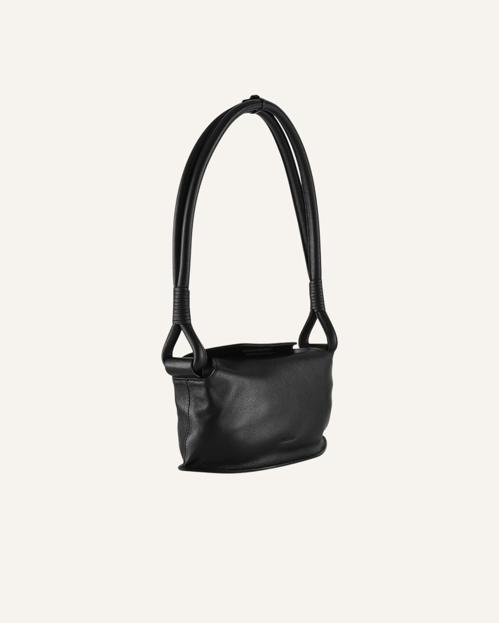 Tube Shoulder Flap Bag | Black