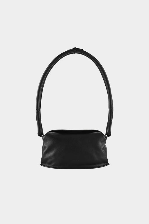 Tube Shoulder Flap Bag | Black
