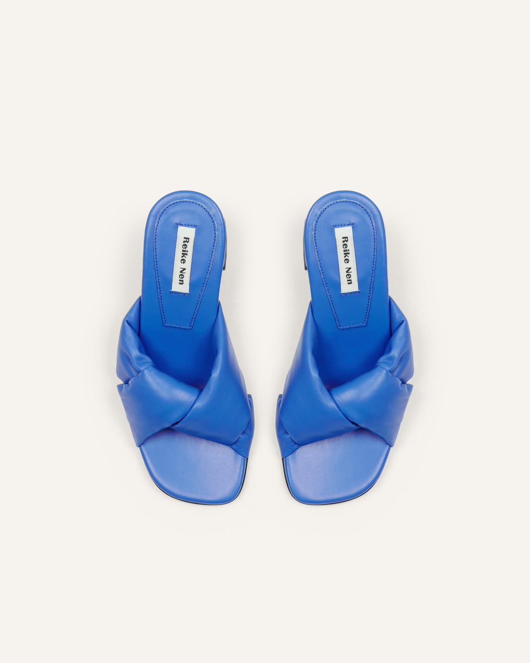 Puffy Twisted Sandals | Blue