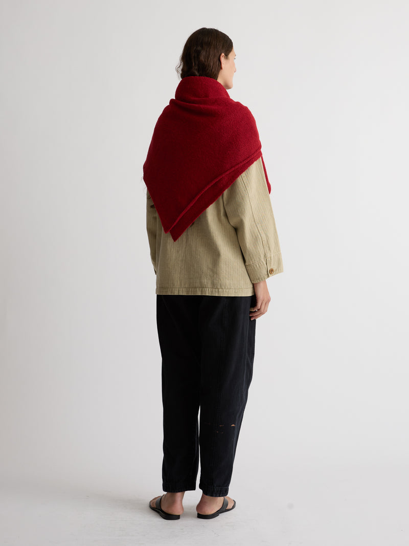 KNIT FOULARD | APPLE RED