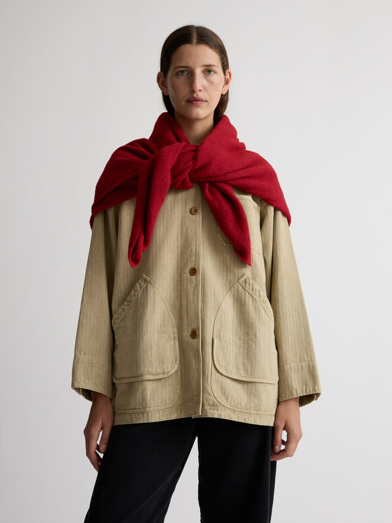 KNIT FOULARD | APPLE RED