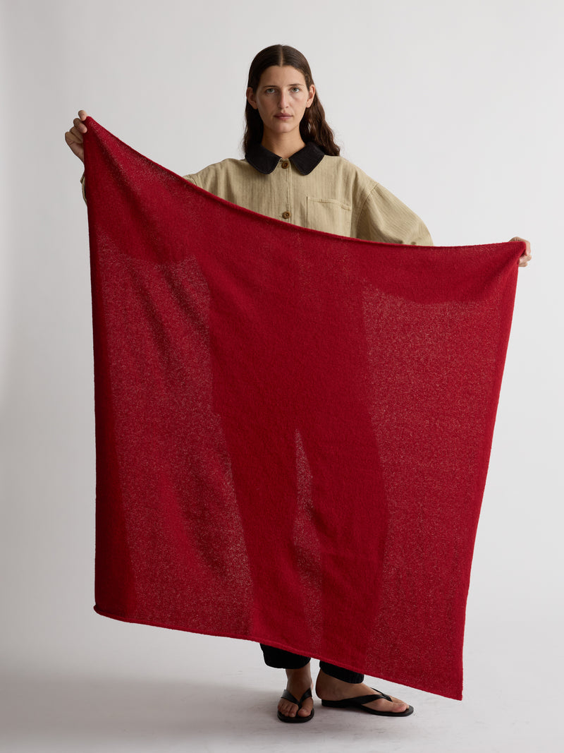 KNIT FOULARD | APPLE RED
