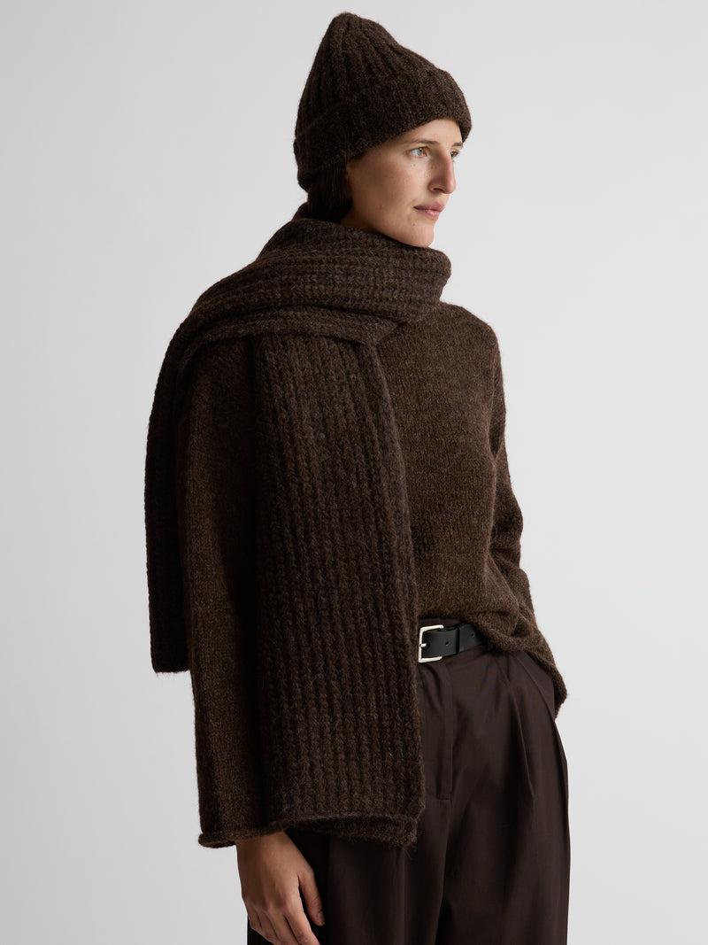 CHUNKY SCARF | Mud