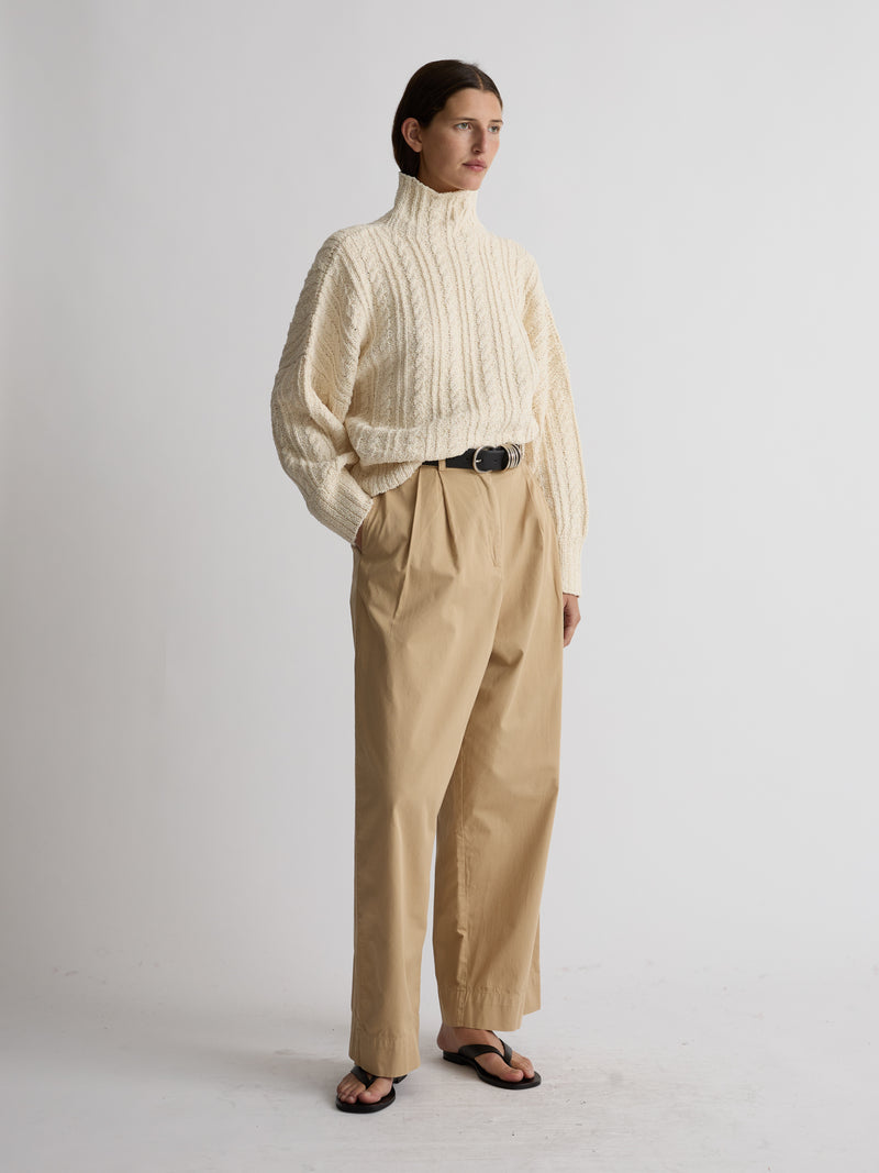 SKYE TURTLENECK | NATURAL