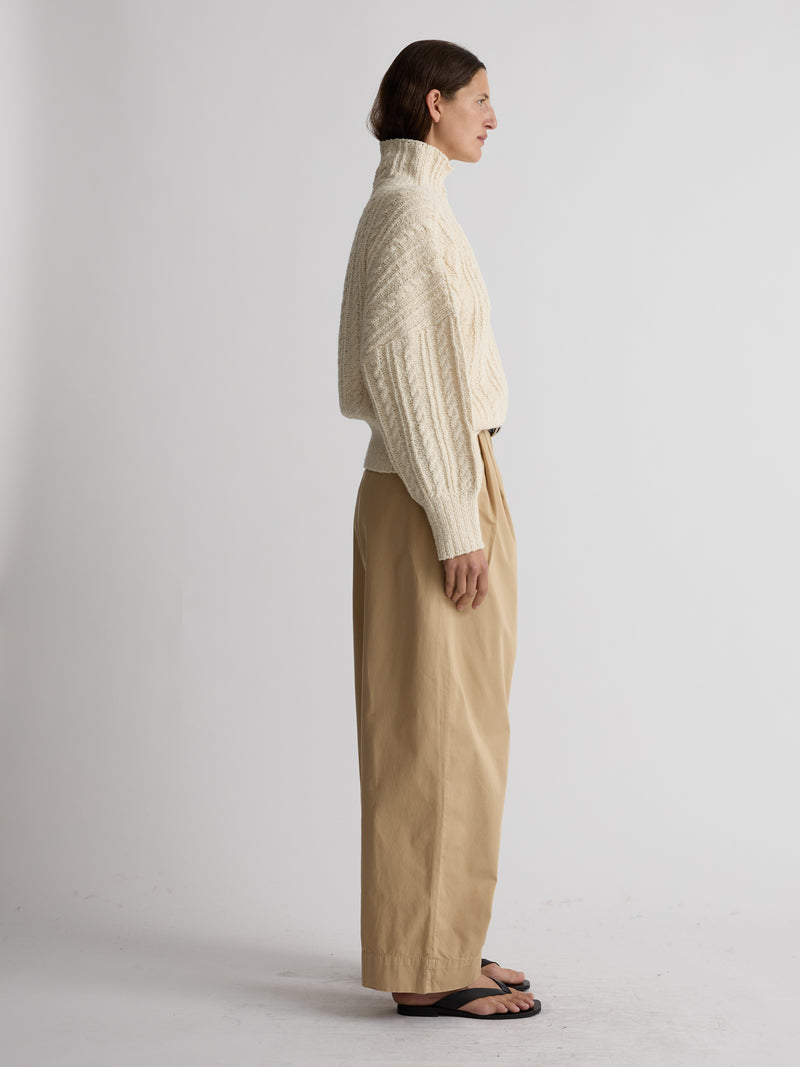 SKYE TURTLENECK | NATURAL