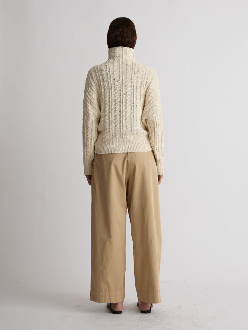SKYE TURTLENECK | NATURAL