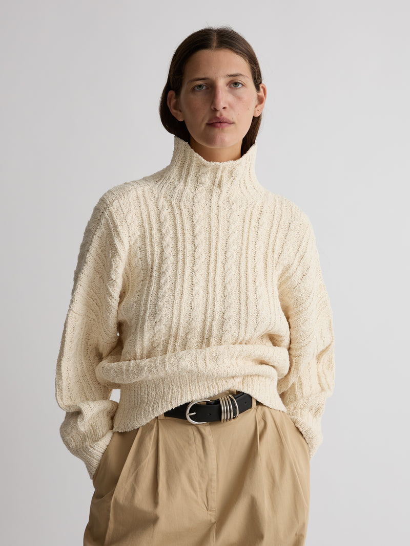 SKYE TURTLENECK | NATURAL