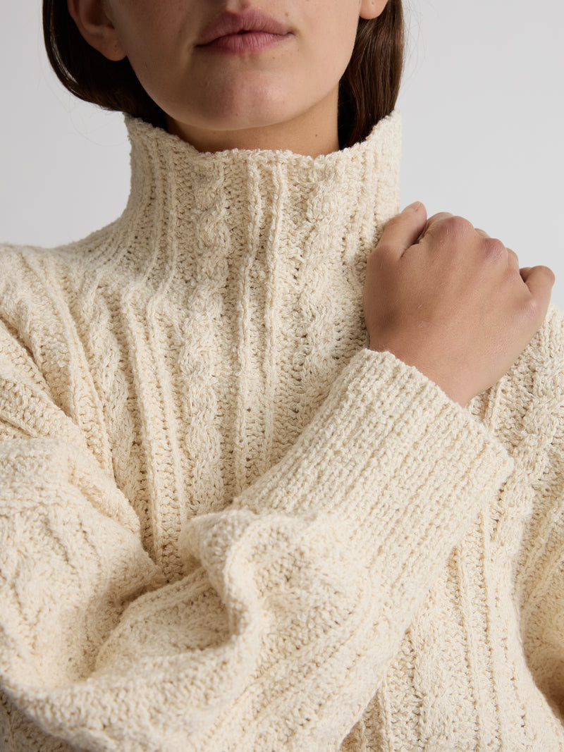 SKYE TURTLENECK | NATURAL