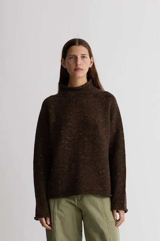 Shaina Mote | SARA SWEATER | BROWN MARL | Hazel & Rose | Minneapolis