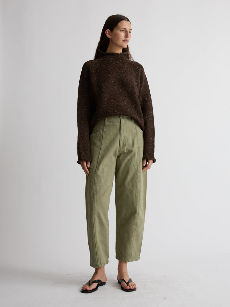 SARA SWEATER | BROWN MARL