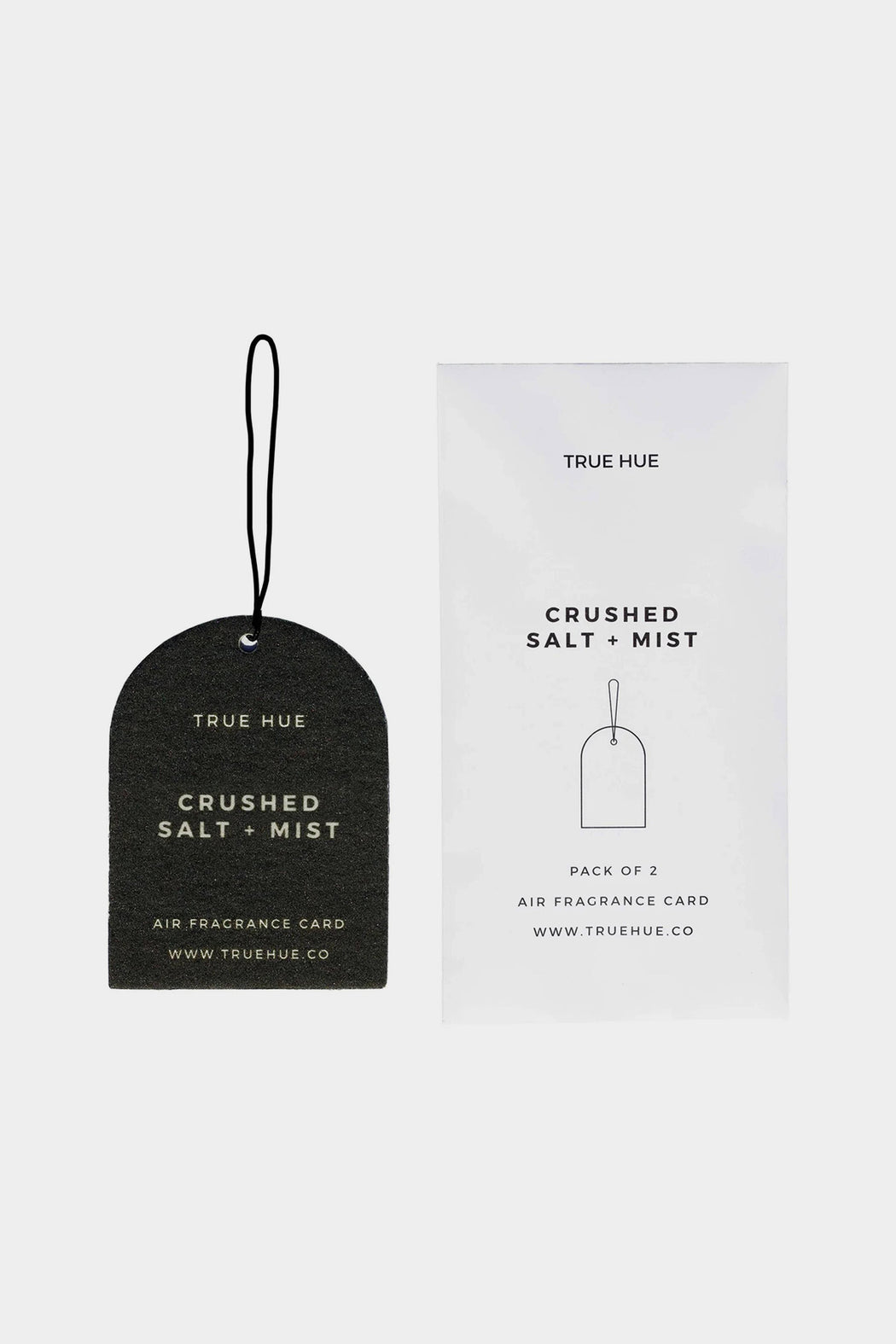 True Hue | Crushed Salt + Mist Air Fragrance Card | Pack of 2 | hazel & rose | Minneapolis