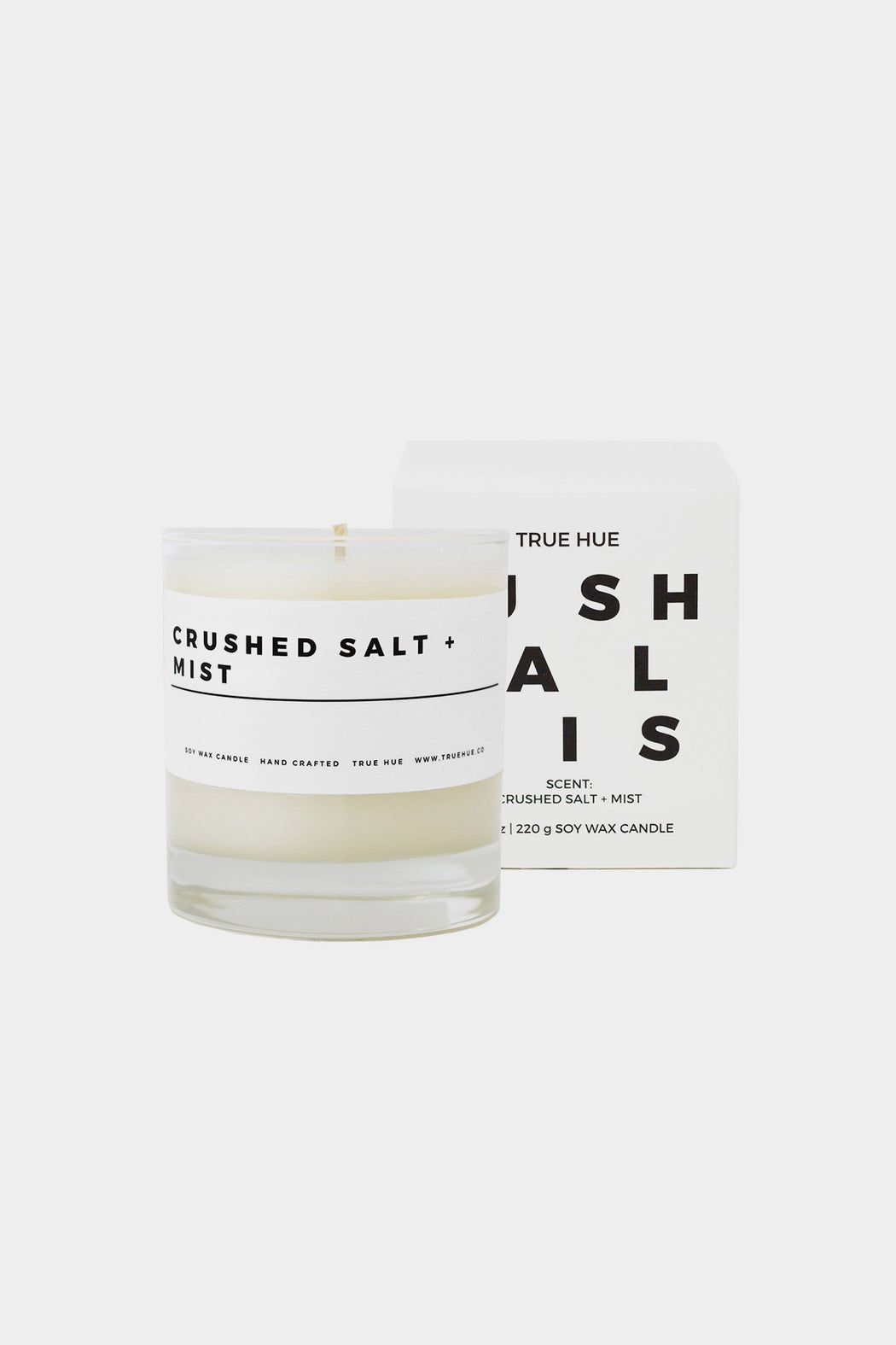 True Hue | Crushed Salt + Mist Candle | Hazel & Rose | Minneapolis